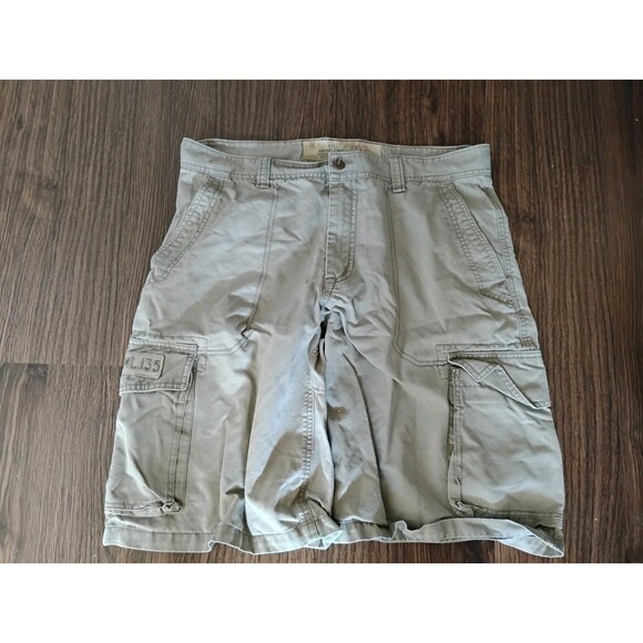 Old Navy Other - Old Navy Cargo Shorts Mens Size 34 Beige Khaki Cotton Outdoor Hiking Walking